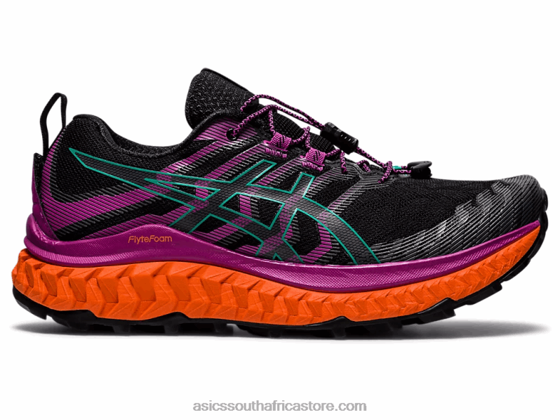 Women Asics Trabuco Max LH4X04069 Black/Digital Grape