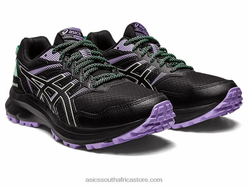 Women Asics Trail Scout 2 LH4X02421 Black/Whisper Green
