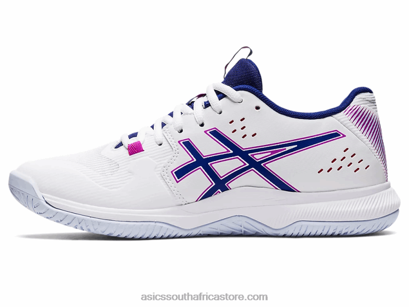 Women Asics Gel-Tactic LH4X03093 White/Dive Blue