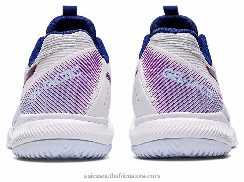 Women Asics Gel-Tactic LH4X03093 White/Dive Blue