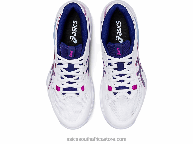 Women Asics Gel-Tactic LH4X03093 White/Dive Blue