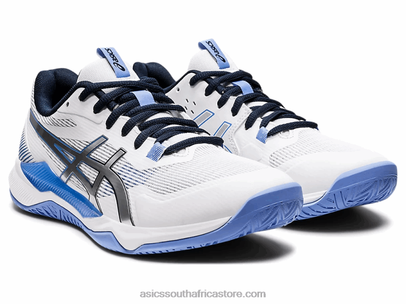 Women Asics Gel-Tactic LH4X03591 White/Periwinkle Blue
