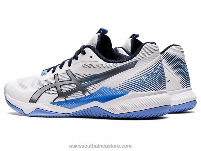 Women Asics Gel-Tactic LH4X03591 White/Periwinkle Blue