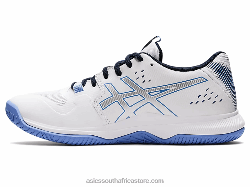 Women Asics Gel-Tactic LH4X03591 White/Periwinkle Blue