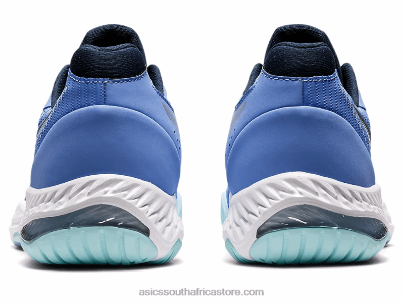 Women Asics Netburner Ballistic FF 2 LH4X03606 Periwinkle Blue/Pure Silver