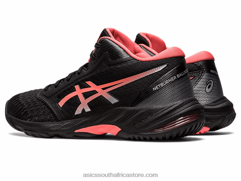 Women Asics Netburner Ballistic FF MT 3 LH4X02549 Black/Papaya