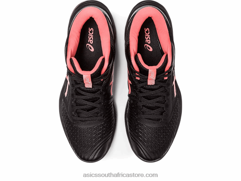 Women Asics Netburner Ballistic FF MT 3 LH4X02549 Black/Papaya